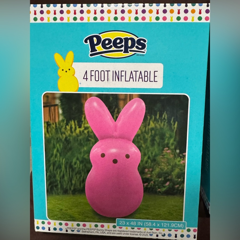 Peeps 4-Foot Inflatable Bunny - Picture 2 of 6